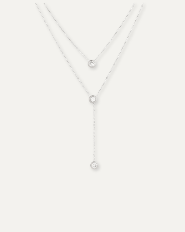 Avene Layered CZ Necklace